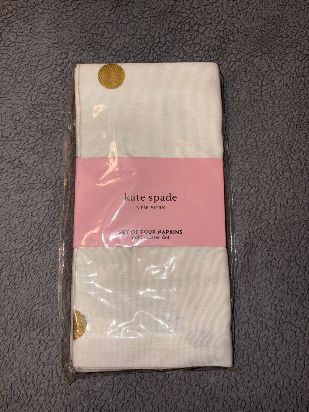 Kate Spade Gold Scatter Dot Napkins